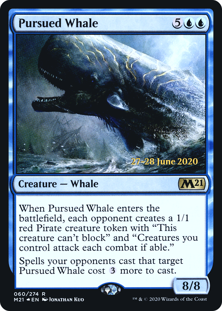 Pursued Whale (060) Foil - Core Set 2021 Promos