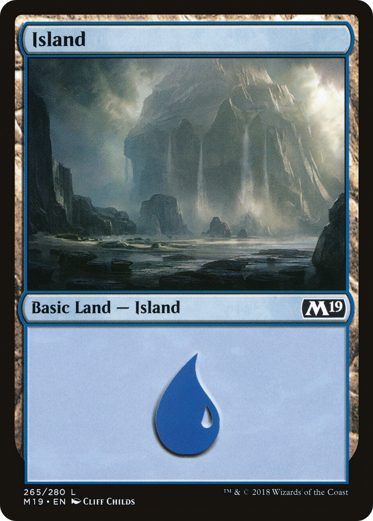 Island (265) [Core Set 2019] | Silver Goblin