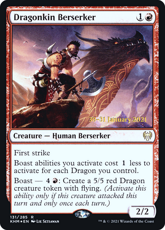 Dragonkin Berserker [Kaldheim Prerelease Promos]