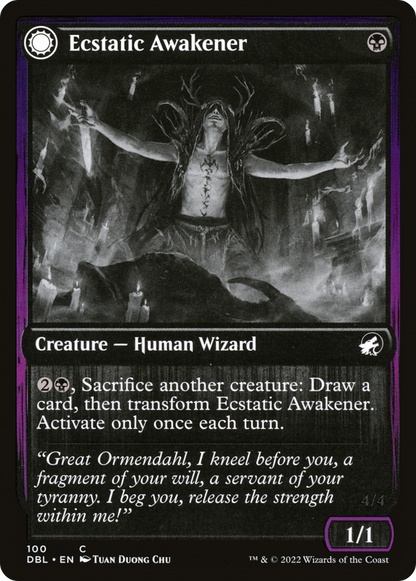 Ecstatic Awakener // Awoken Demon [Innistrad: Double Feature] Foil