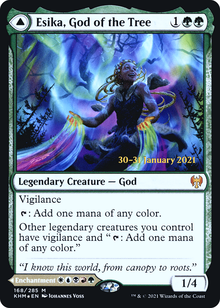 Esika, God of the Tree // The Prismatic Bridge [Kaldheim Prerelease Promos] | Silver Goblin