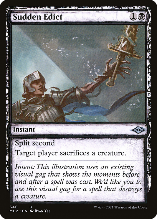 Sudden Edict (Sketch) [Modern Horizons 2] Foil