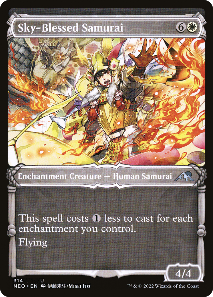 Sky-Blessed Samurai (Showcase Samurai) [Kamigawa: Neon Dynasty]