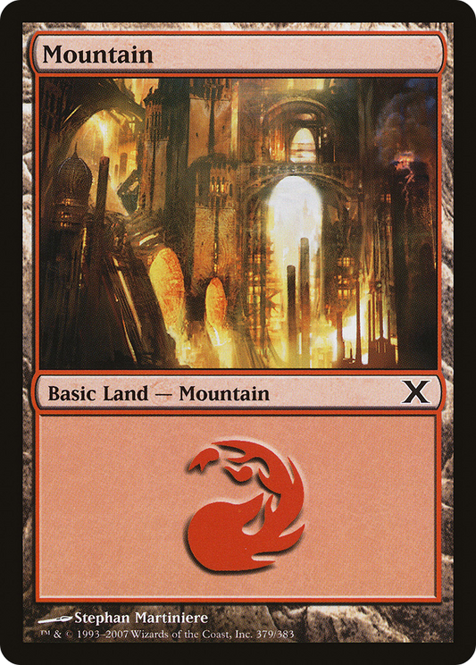 Mountain (379) [Tenth Edition] Foil