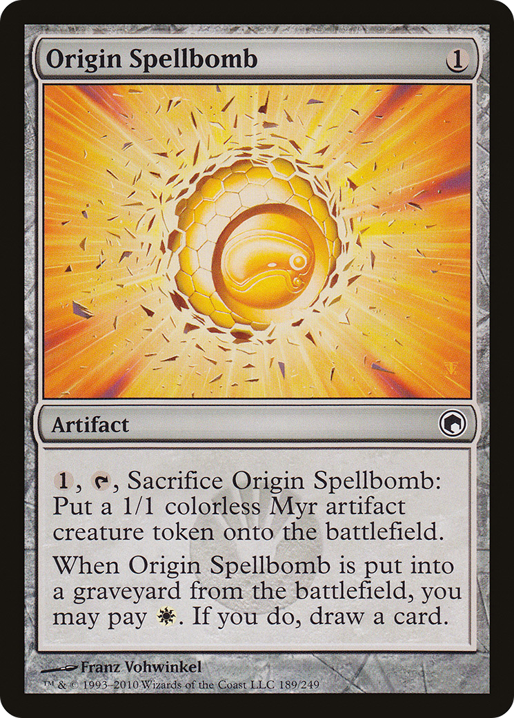 Origin Spellbomb [Scars of Mirrodin] Foil