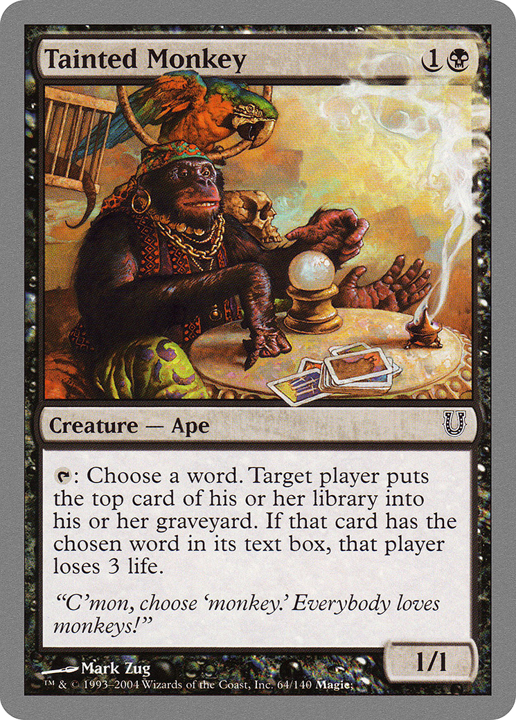 Tainted Monkey [Unhinged] Foil
