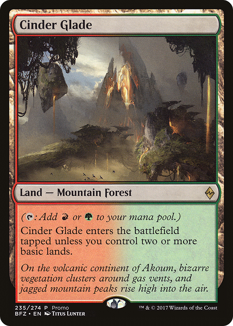 Cinder Glade (Promo) [Standard Showdown Promos] | Silver Goblin