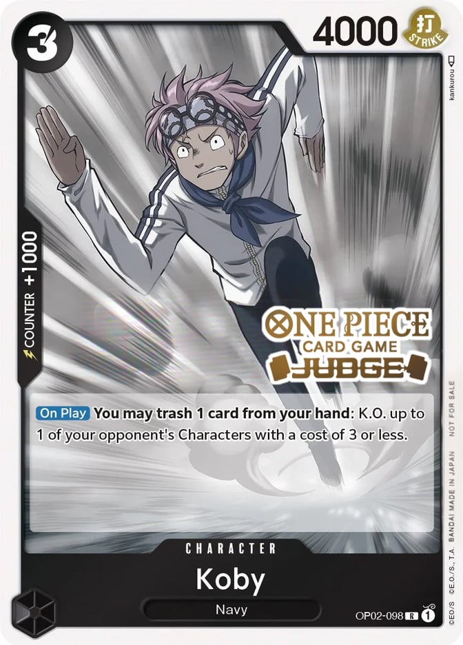 Koby (Judge) [One Piece Promotion Cards] | Silver Goblin