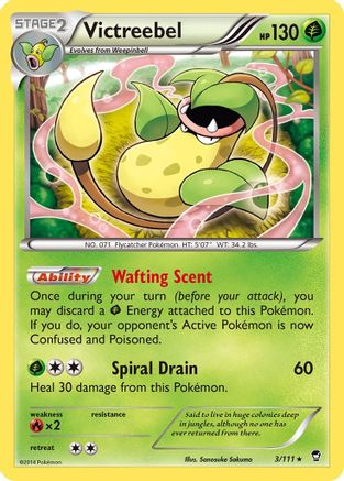 Victreebel (3) Reverse Holofoil - XY  Furious Fists