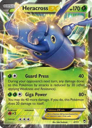 Heracross EX (4/111) [XY: Furious Fists] | Silver Goblin