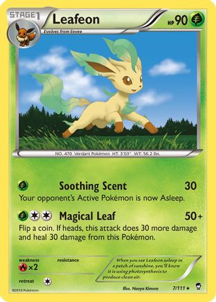 Leafeon (7) Reverse Holofoil - XY  Furious Fists