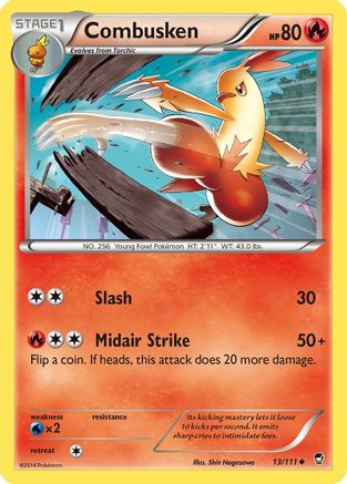 Combusken (13) Reverse Holofoil - XY  Furious Fists