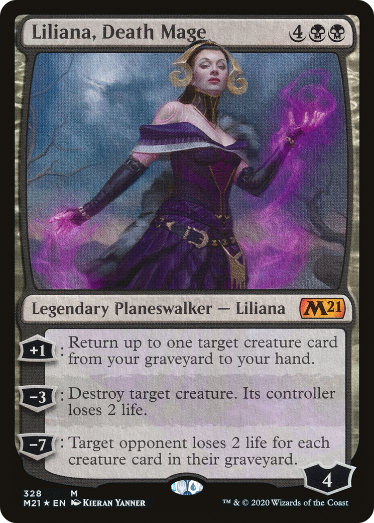 Liliana, Death Mage [Core Set 2021] | Silver Goblin