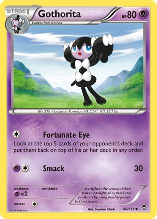 Gothorita (40/111) [XY: Furious Fists] Reverse Holofoil