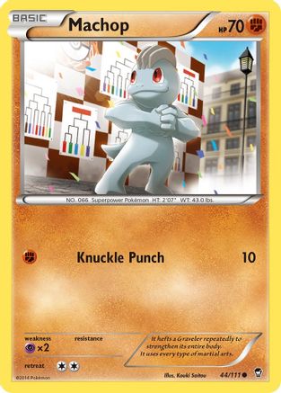Machop (44) Reverse Holofoil - XY  Furious Fists