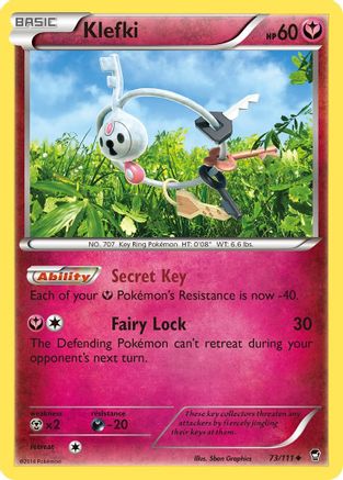 Klefki (73) Reverse Holofoil - XY  Furious Fists