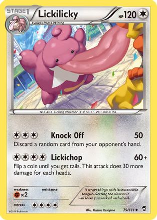 Lickilicky (79/111) [XY: Furious Fists] Reverse Holofoil
