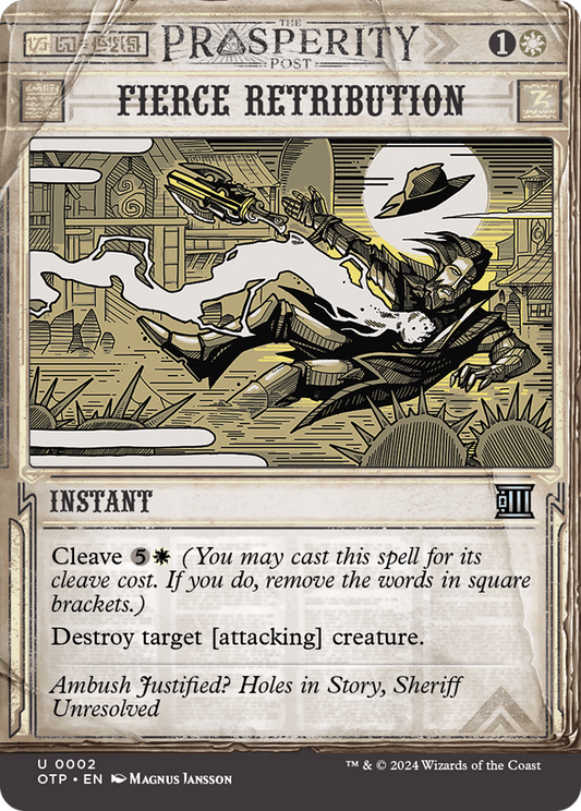 Fierce Retribution [Outlaws of Thunder Junction: Breaking News] Foil