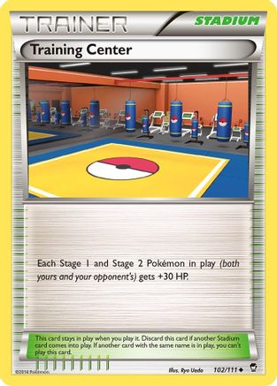 Training Center (102) Reverse Holofoil - XY  Furious Fists