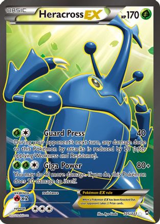 Heracross EX (105/111) [XY: Furious Fists] | Silver Goblin