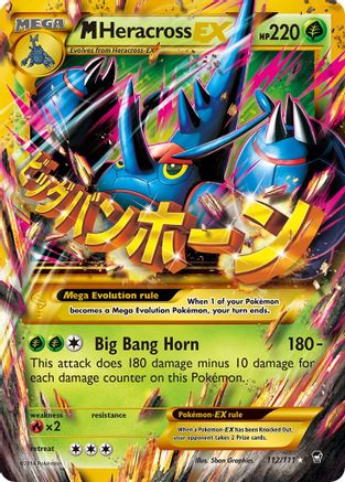 M Heracross EX (112/111) [XY: Furious Fists] | Silver Goblin