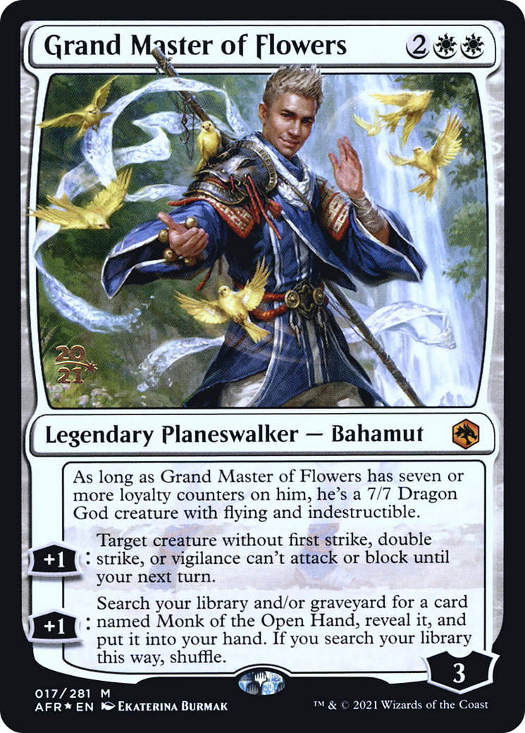 Grand Master of Flowers [Dungeons & Dragons: Adventures in the Forgotten Realms Prerelease Promos] | Silver Goblin