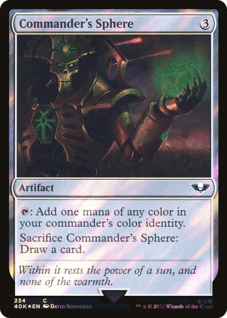 Commander's Sphere (234) (Surge Foil) [Warhammer 40,000]