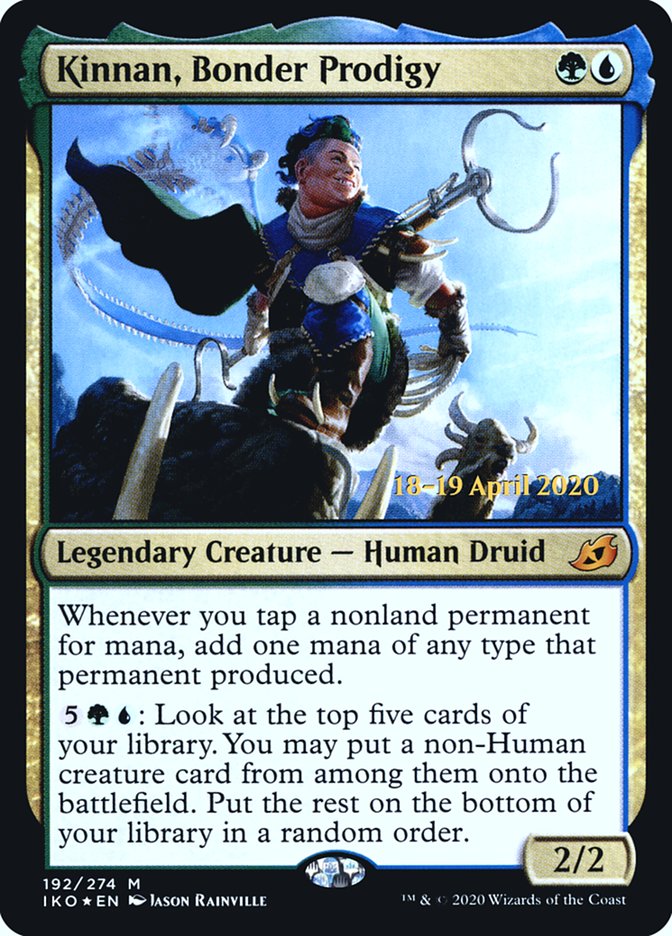 Kinnan, Bonder Prodigy [Ikoria: Lair of Behemoths Prerelease Promos] | Silver Goblin