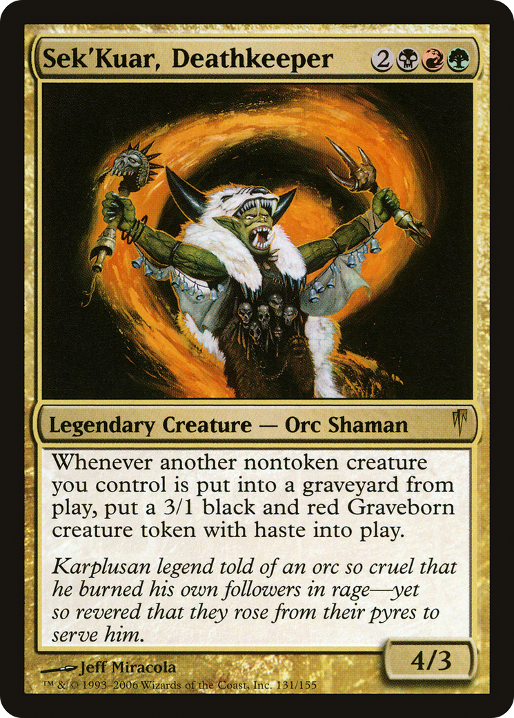 Sek'Kuar, Deathkeeper [Coldsnap] Foil