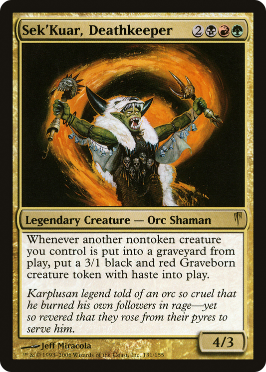 Sek'Kuar, Deathkeeper [Coldsnap] Foil