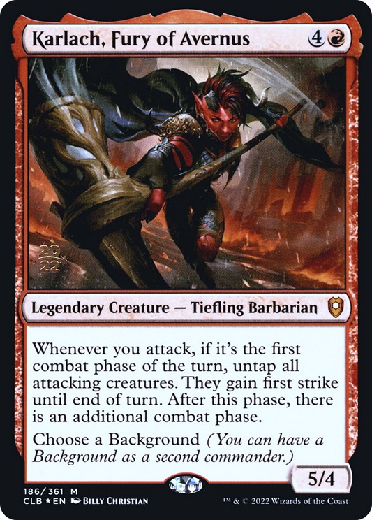 Karlach, Fury of Avernus [Commander Legends: Battle for Baldur's Gate Prerelease Promos]