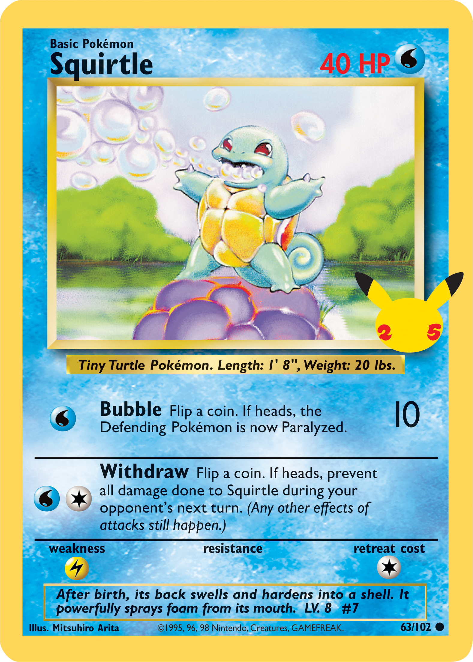 Squirtle (63/102) (Jumbo Card) [First Partner Pack] | Silver Goblin