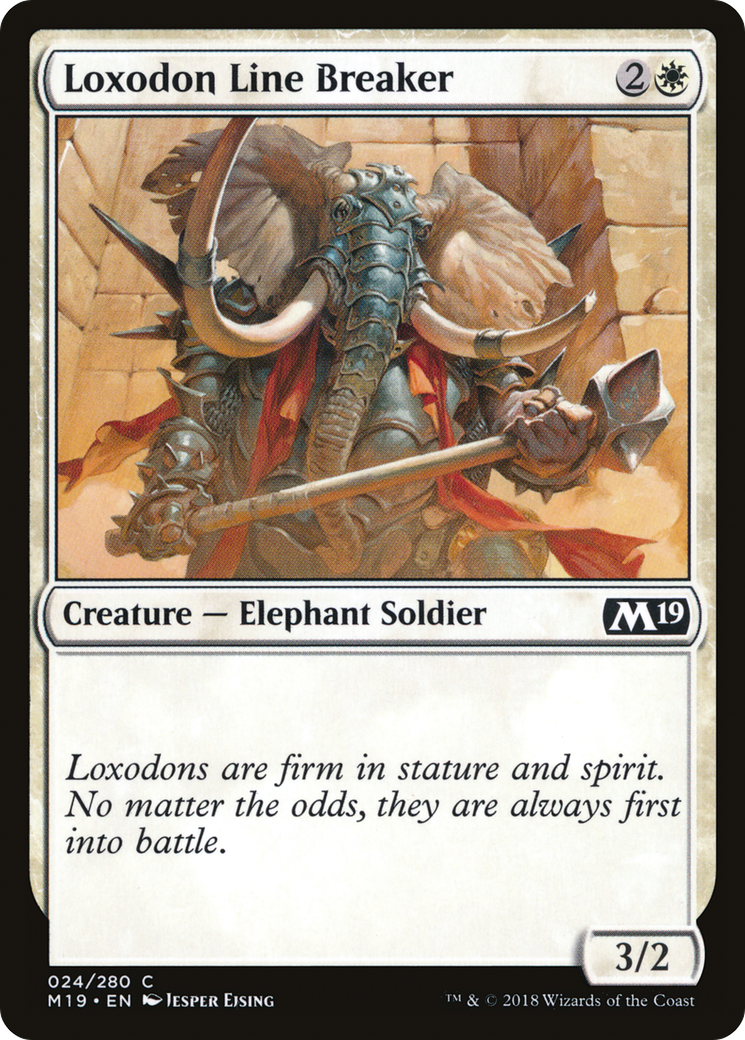 Loxodon Line Breaker [Core Set 2019] Foil
