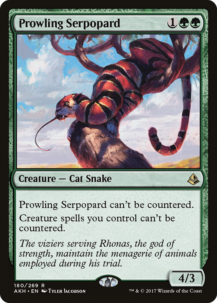 Prowling Serpopard (180) Foil - Amonkhet