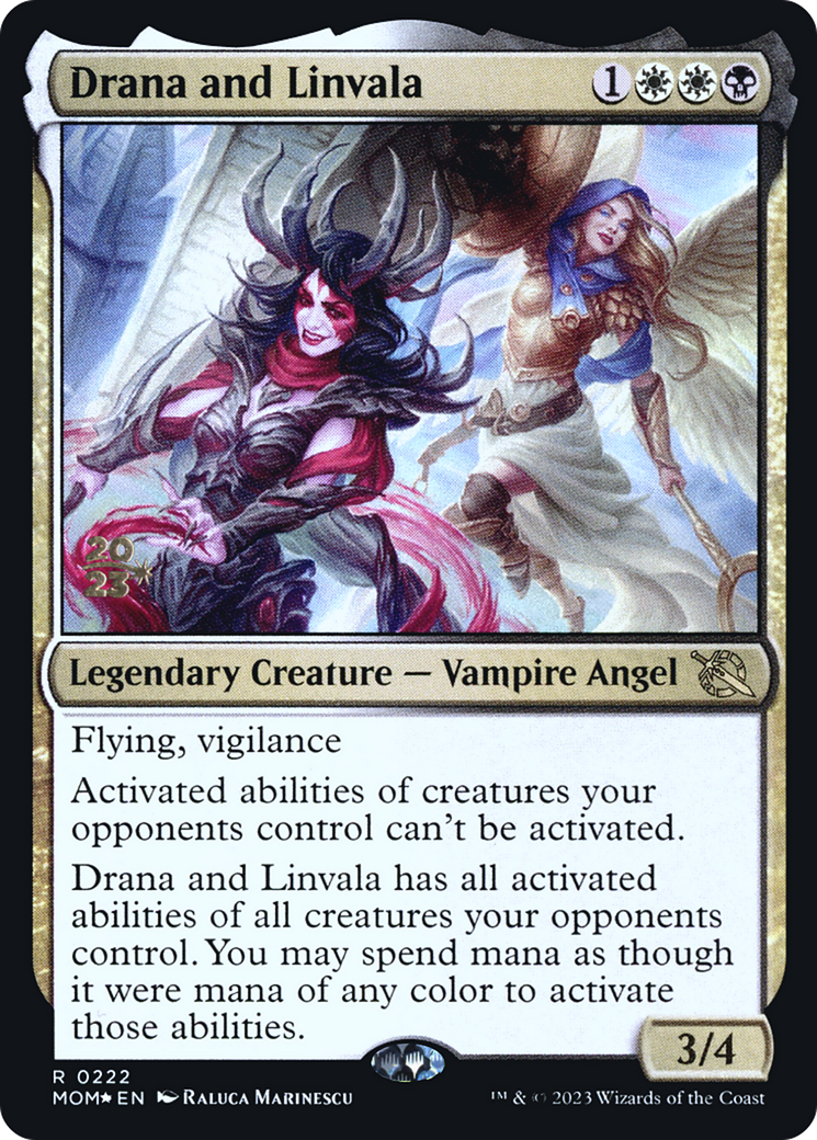 Drana and Linvala [March of the Machine Prerelease Promos] | Silver Goblin