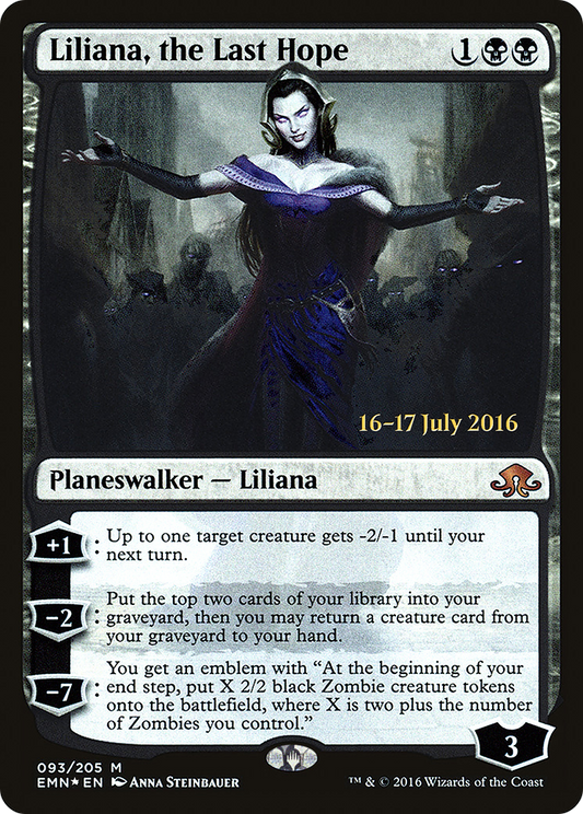 Liliana, the Last Hope [Eldritch Moon Prerelease Promos]