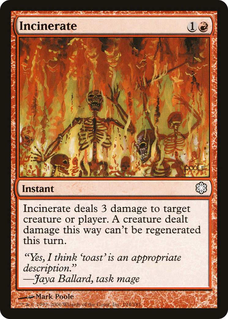 Incinerate [Coldsnap Theme Decks] | Silver Goblin