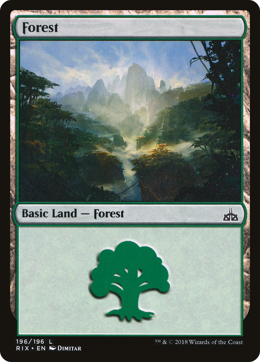 Forest (196) [Rivals of Ixalan]