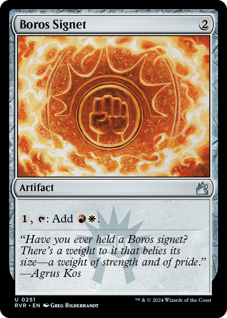 Boros Signet [Ravnica Remastered] Foil