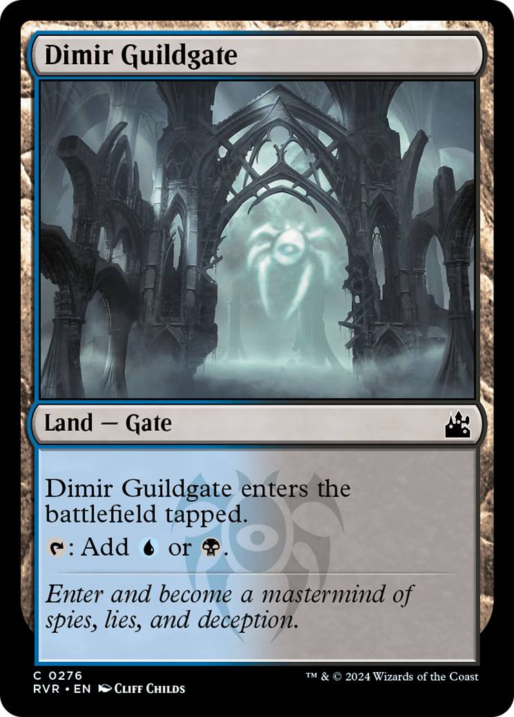 Dimir Guildgate [Ravnica Remastered] Foil