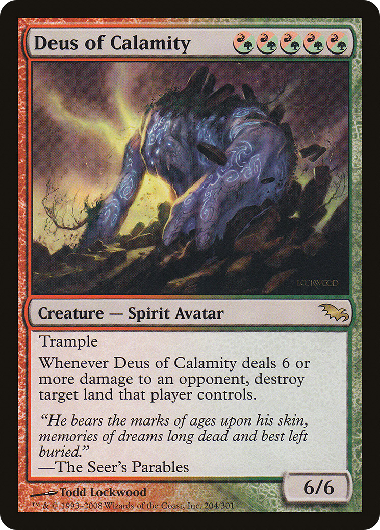 Deus of Calamity [Shadowmoor] Foil