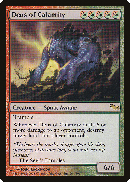 Deus of Calamity [Shadowmoor] Foil