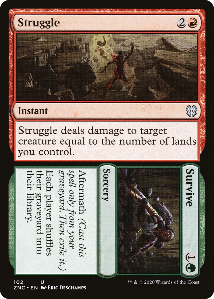 Struggle // Survive (102) - Zendikar Rising Commander