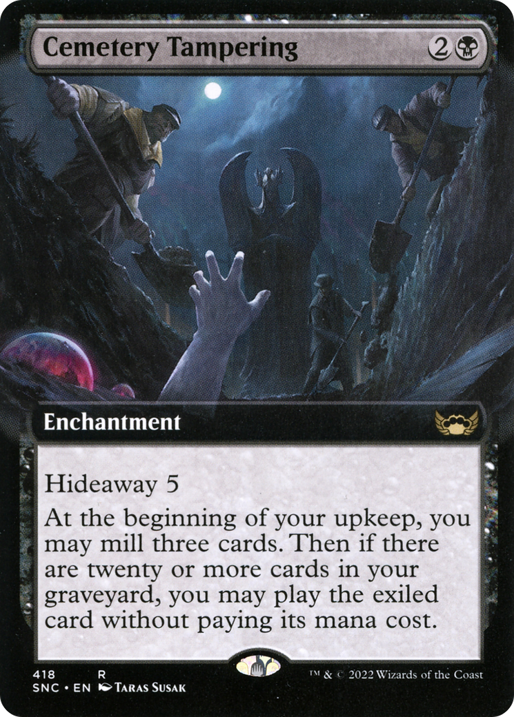 Cemetery Tampering (Extended Art) [Streets of New Capenna] | Silver Goblin