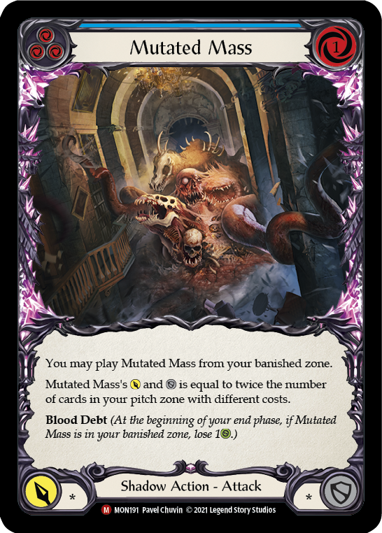 Mutated Mass 1st Edition  (MON191) - Monarch | Silver Goblin