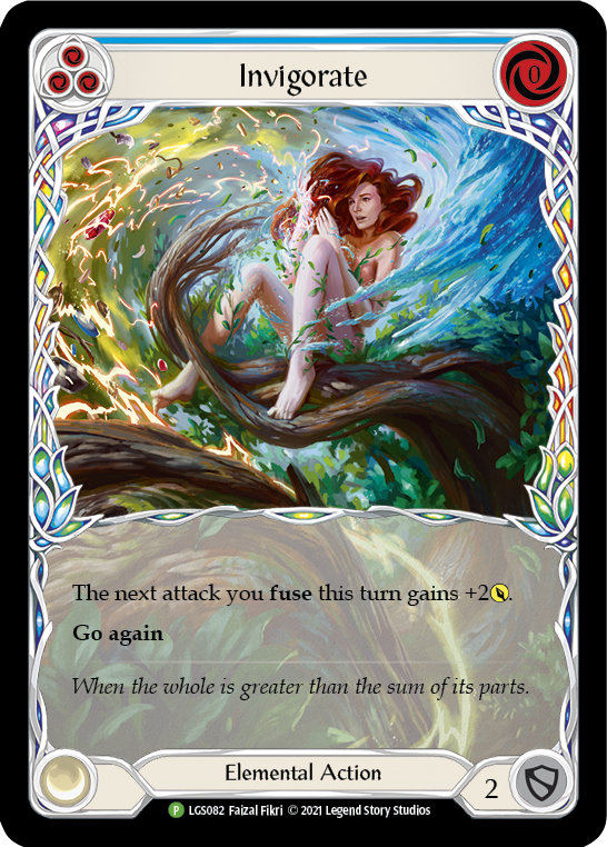 Invigorate (Blue) [LGS082] (Promo)  Rainbow Foil | Silver Goblin