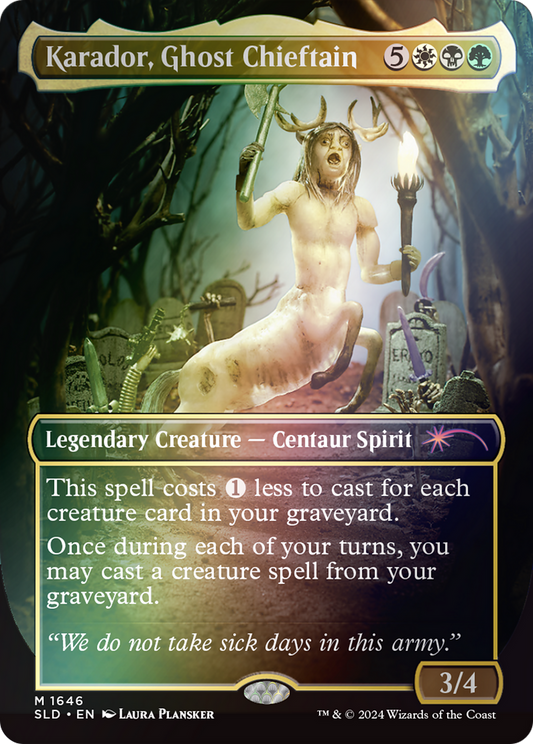 Karador, Ghost Chieftain (1646) Foil - Secret Lair Drop