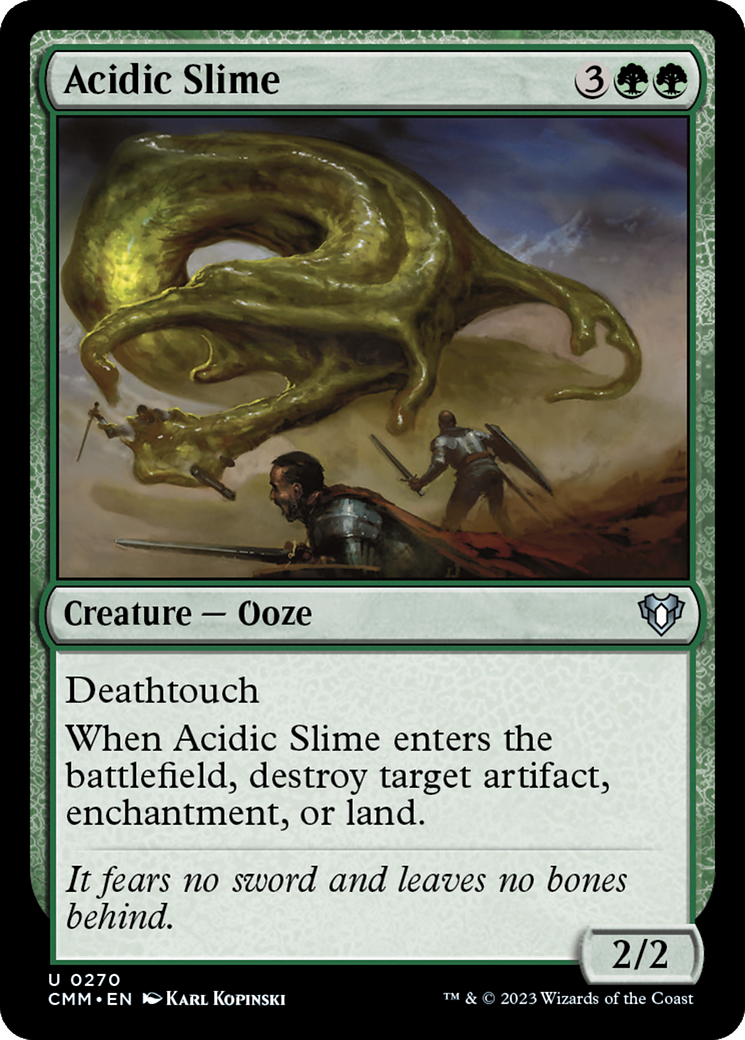 Acidic Slime [Commander Masters] Foil