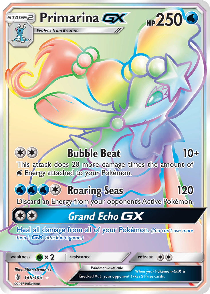 Primarina GX (149/145) [Sun & Moon: Guardians Rising] | Silver Goblin