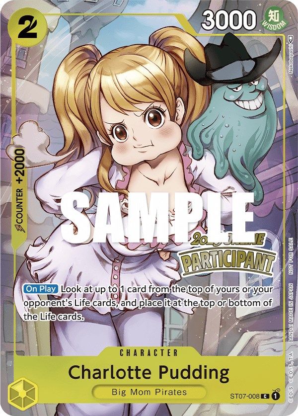 Charlotte Pudding (Online Regional 2023) [Participant] [One Piece Promotion Cards] | Silver Goblin